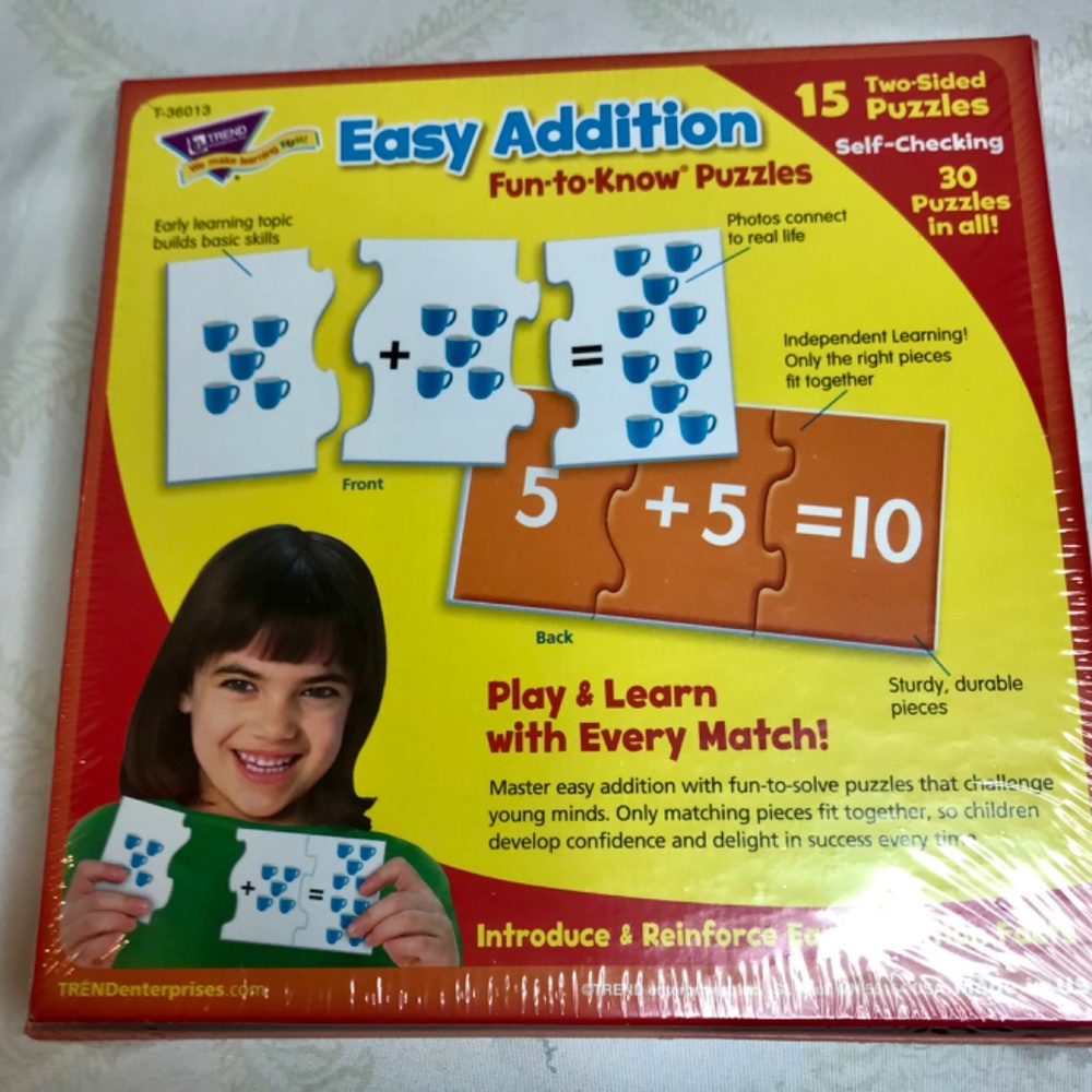 Easy Addition Puzzle - Picture 2 of 2